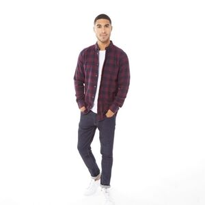 French Connection MENS Long Sleeve Flannel Shirt Size Large